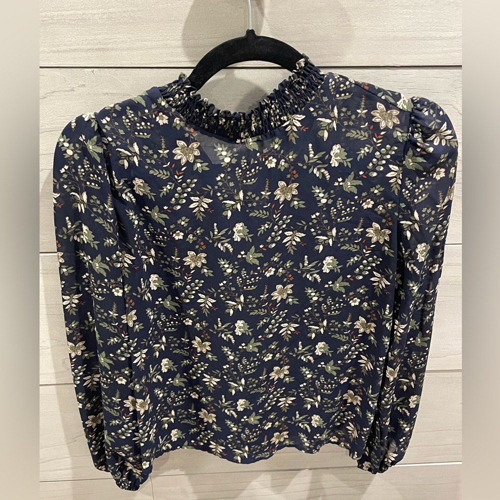 Floral chiffon top